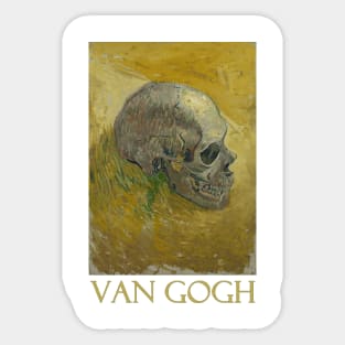 Skull by Vincent van Gogh Sticker